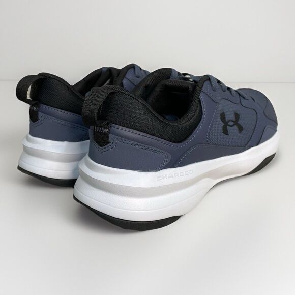 Under Armour Charged Edge Shoes Mens 10 Bluish Grey/Black Sneaker 3026727-044 - Picture 4 of 9